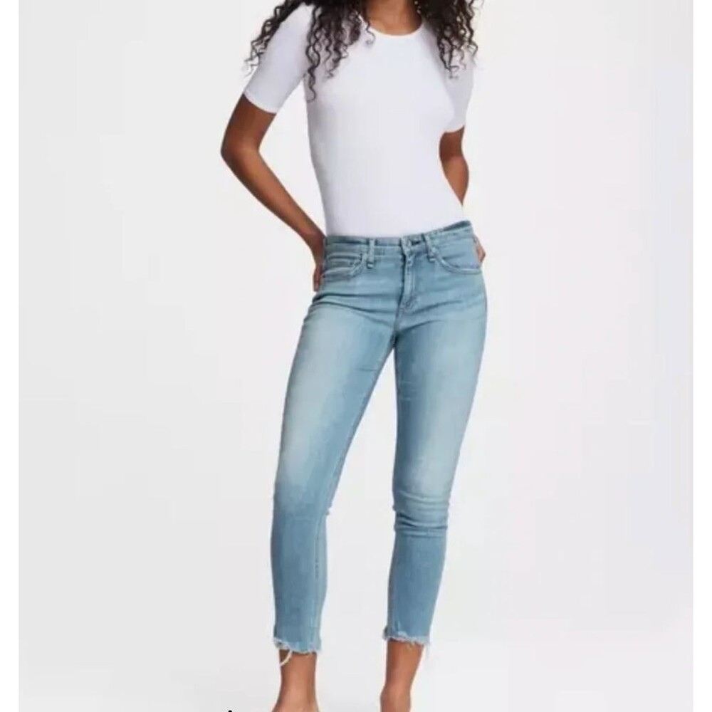 Rag & Bone Cate Mid-Rise Skinny Harper Slim Fit Ankle Jean MSRP $225 Size 24